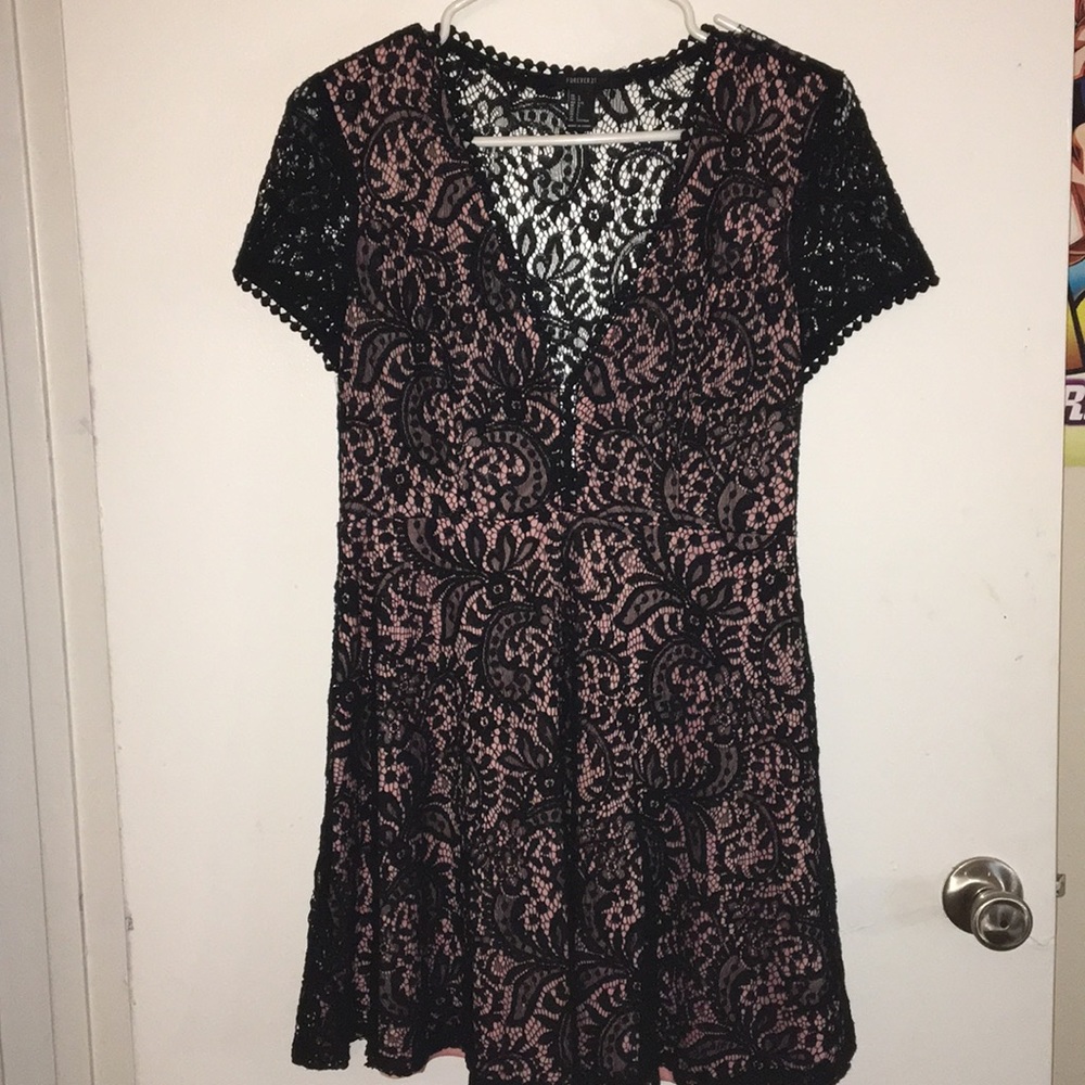 Forever 21 Lace Mini Dress EUC